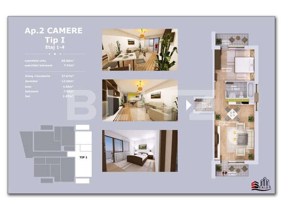 Apartament de vânzare 2 camere Sud - 115390AV | BLITZ Alba Iulia | Poza2