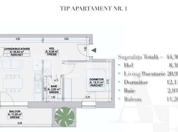 Apartament de vânzare 2 camere Cetate - 121735AV | BLITZ Alba Iulia | Poza3