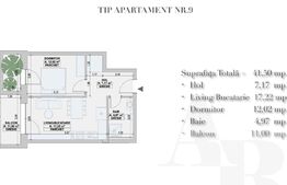 Apartament 2 camere, 41,5mp, BLOC NOU, zona- CETATE