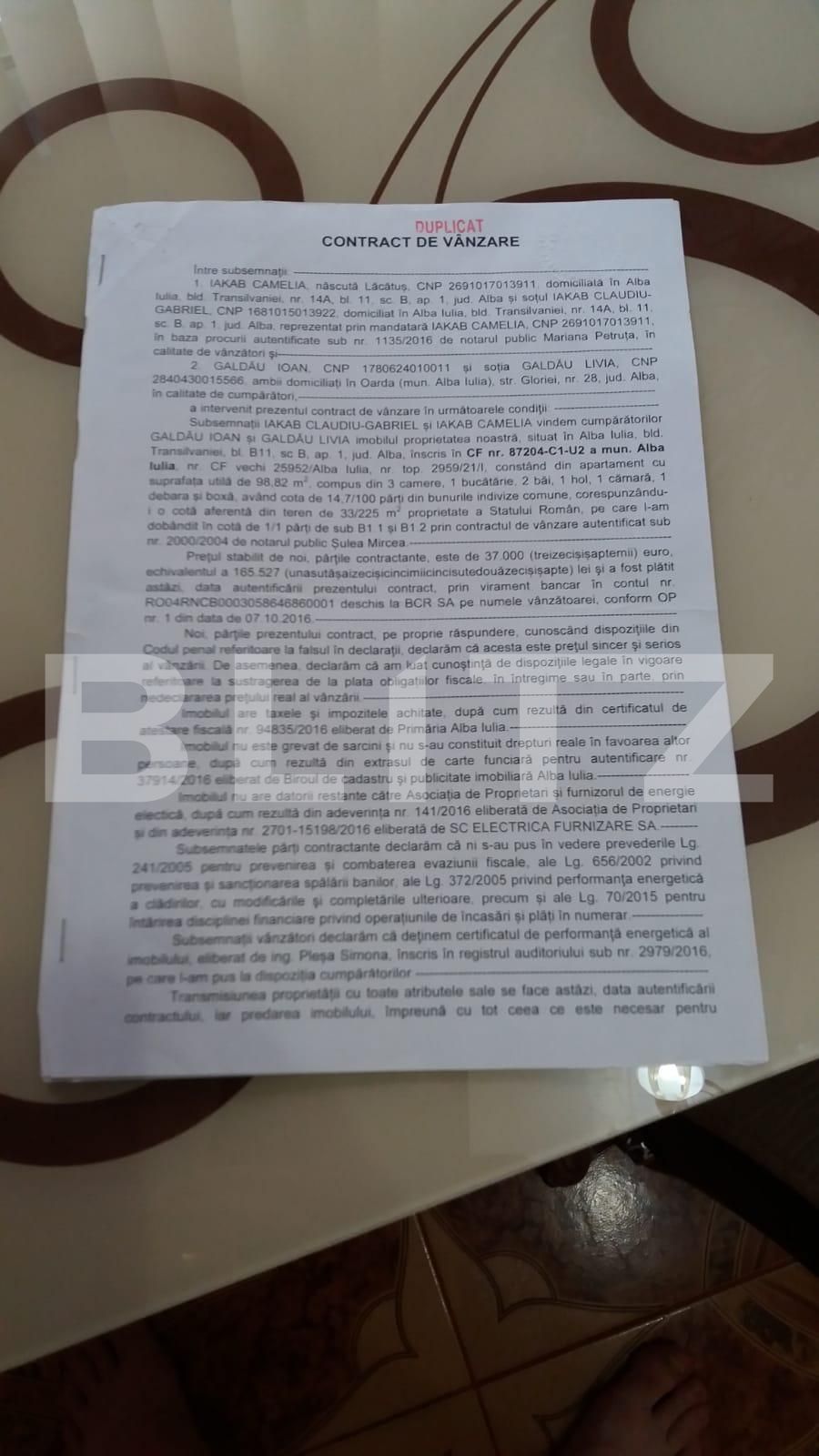 Apartament 3 camere, 99 mp, decomandat, zona Cetate