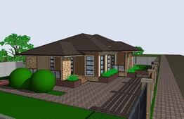 Casa la rosu 155mp amprenta 3 camere living bucatarie 2 bai Zona Sard