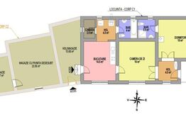 Casă individuală, 69 mp, 1518 mp teren, zonă Hăpria