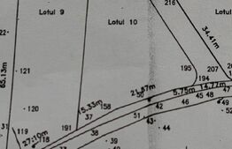 Terenuri intravilane cu suprafata 1400 - 1411 mp, zona Teius