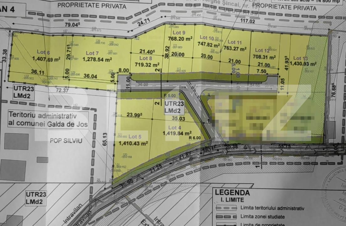 Teren de vânzare Exterior Nord - 143606TV | BLITZ Alba Iulia | Poza4