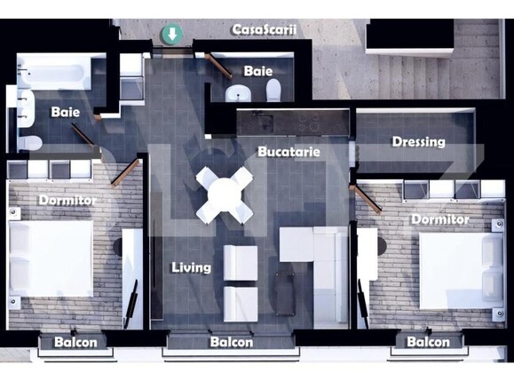 Apartament de vânzare 3 camere Central - 145362AV | BLITZ Alba Iulia | Poza3