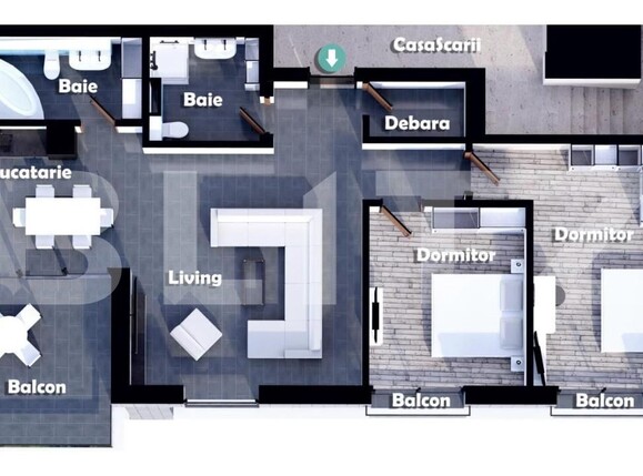 Apartament de vânzare 3 camere Central - 145363AV | BLITZ Alba Iulia | Poza3