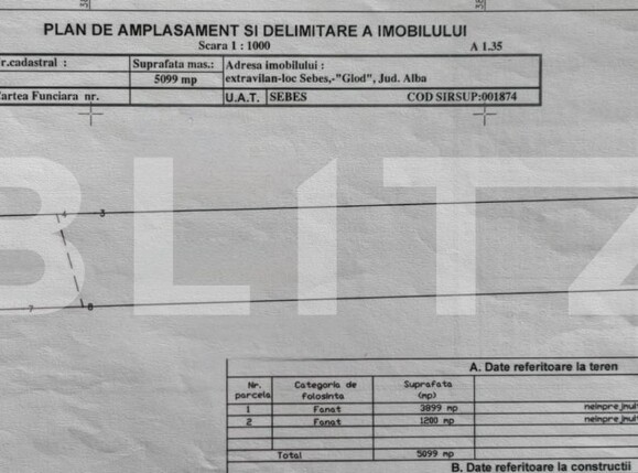 Teren de vânzare Sebeș - 149366TV | BLITZ Alba Iulia | Poza1