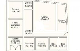 Spatiu comercial 5 camere 116 mp utili cu un vad excelent, zona centrala Sebes