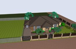 Casa la rosu 155mp amprenta 3 camere living bucatarie 2 bai Zona Sard