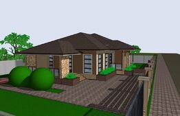 Casa la rosu 155mp amprenta 3 camere living bucatarie 2 bai Zona Sard