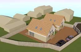 Casa individuala la rosu, 4 camere, 123 mp utili,345 mp teren, Arex