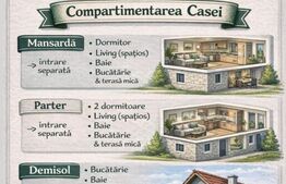 Casa individuala de vânzare, 264 mp și 1005 mp teren - zona Ampoi 3, Alba Iulia