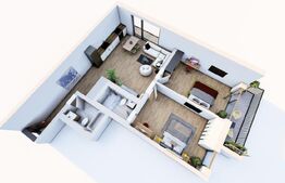 Apartament 3 camere în bloc modern, 77 mp, Cetate