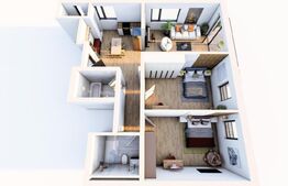 Apartament 3 camere, 84 mp, bloc nou, zona-Cetate