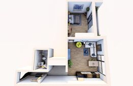 Apartament cu 2 camere, 56 mp, zona–Cetate