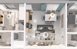 Apartament modern cu 2 camere, 52 mp, în bloc nou, zona-Ampoi 3