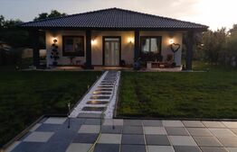 Casa individuala pe un nivel,cu panouri solare,136 mp utili,1100 mp teren Teius