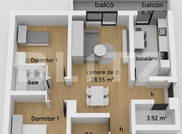 Apartament de vânzare 3 camere Ampoi 3 - 172015AV | BLITZ Alba Iulia | Poza1