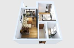 Apartament cu 2 camere, 40,29 mp,  cetate