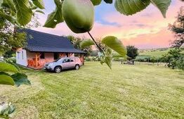 Cabană deosebită cu livadă și panoramă superbă–refugiu în natură, langa Blaj