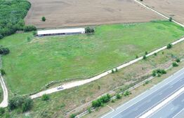 Teren cu vizibilitate din autostradă și utilități, 17.472 mp, zona Oarda