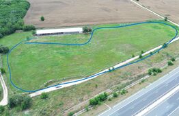 Teren cu vizibilitate din autostradă și utilități, 17.472 mp, zona Oarda