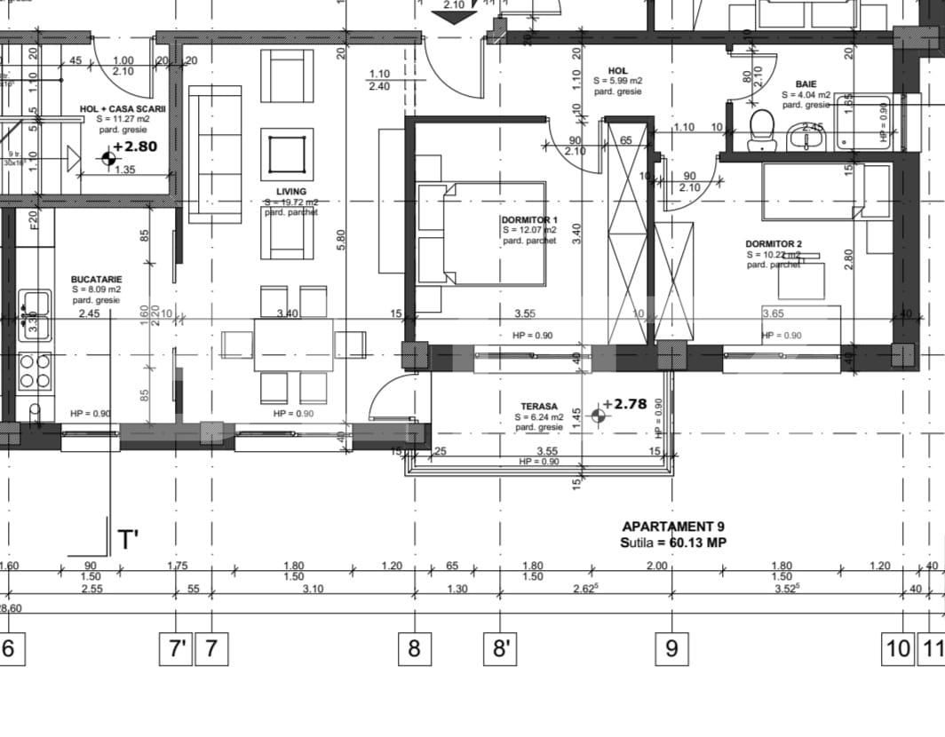 Apartament nou, 3 camere, 66mp, lift