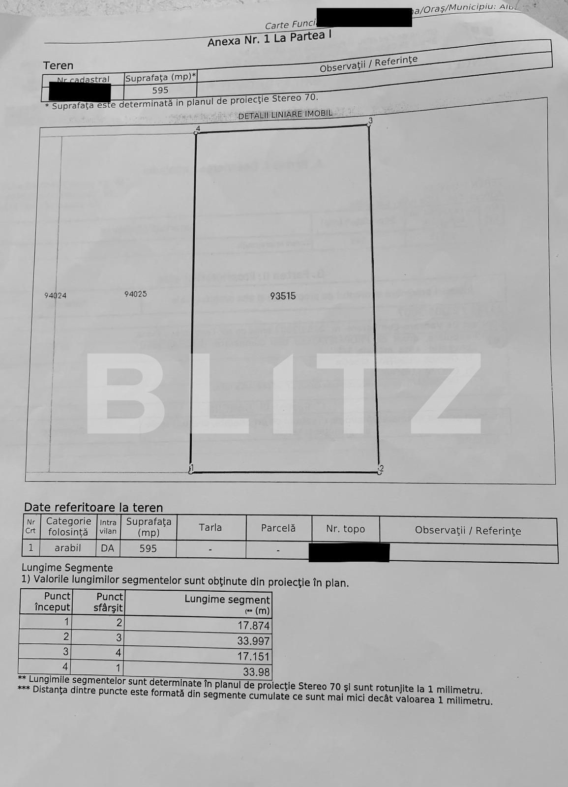 Teren de vânzare Partoș - 99426TV | BLITZ Alba Iulia | Poza2