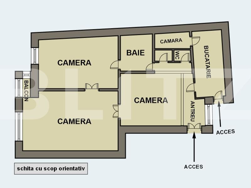 Apartament de vânzare 3 camere Ultracentral - 66799AV | BLITZ Arad | Poza1