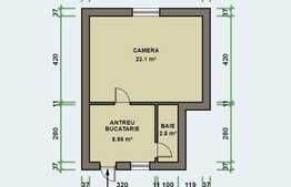 Garsoniera spatioasa, 59 mp, zona Ultracentrala