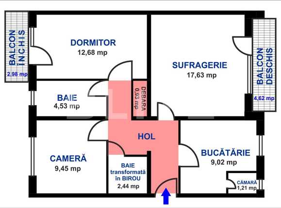 Apartament de vânzare 3 camere Ultracentral - 72686AV | BLITZ Arad | Poza14