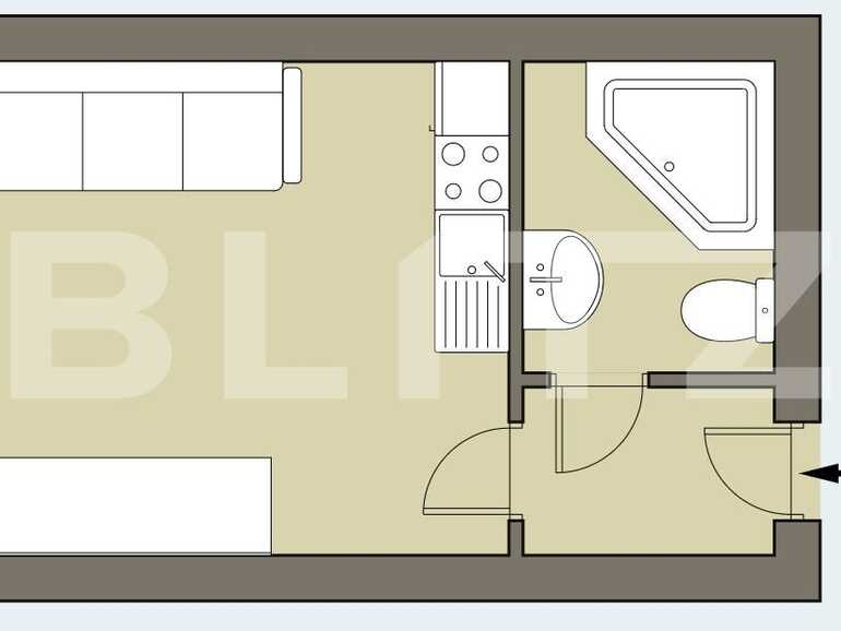 Garsonieră de vânzare Aurel Vlaicu - 73537AV | BLITZ Arad | Poza1