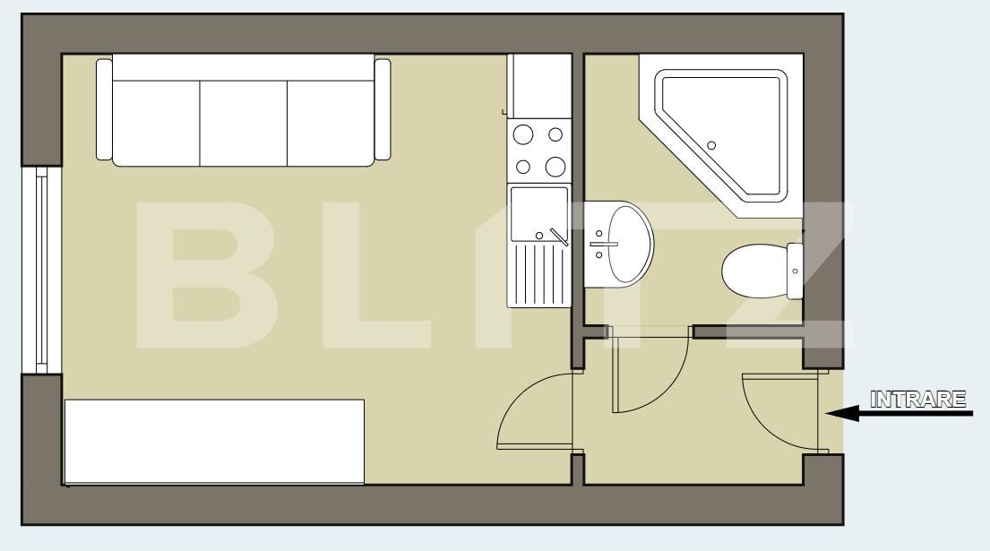 Garsonieră de vânzare Aurel Vlaicu - 73537AV | BLITZ Arad | Poza1