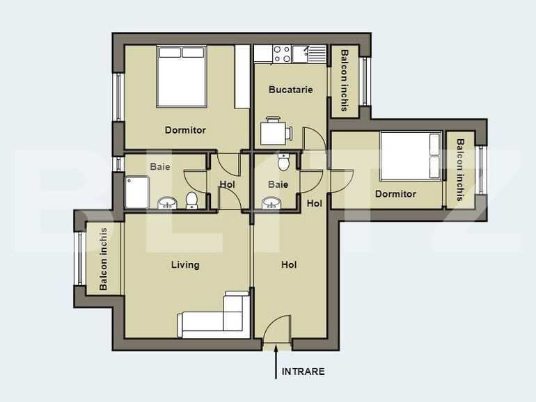 Apartament de vânzare 3 camere Aurel Vlaicu - 73581AV | BLITZ Arad | Poza1