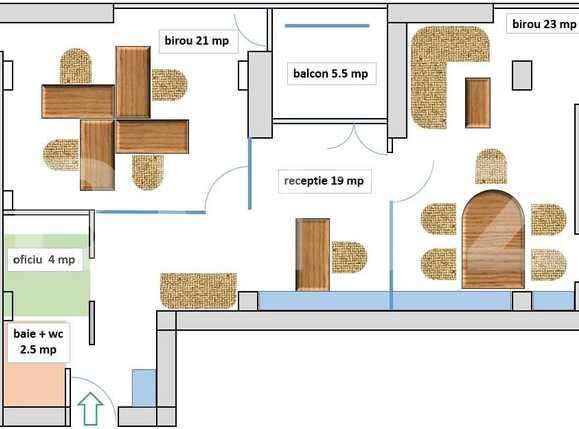Spațiu birouri de închiriat Ultracentral - 73669SIB | BLITZ Arad | Poza9