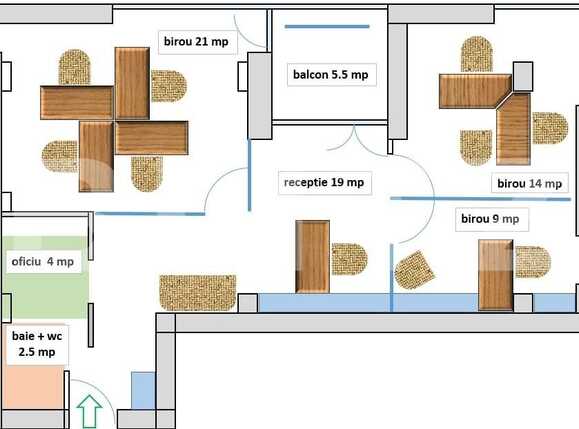 Spațiu birouri de închiriat Ultracentral - 73669SIB | BLITZ Arad | Poza7