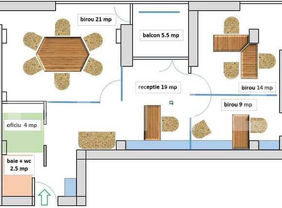 Spațiu birouri de închiriat Ultracentral - 73669SIB | BLITZ Arad | Poza8