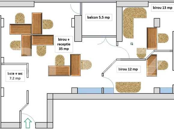 Spațiu birouri de închiriat Ultracentral - 73669SIB | BLITZ Arad | Poza6
