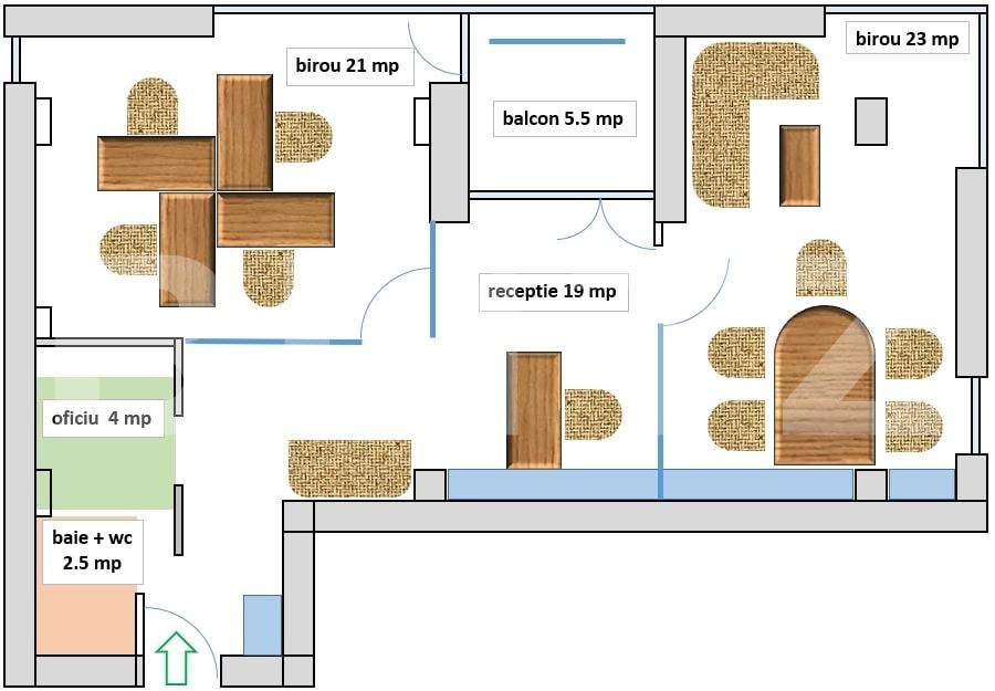 Spațiu birouri de închiriat Ultracentral - 73669SIB | BLITZ Arad | Poza9