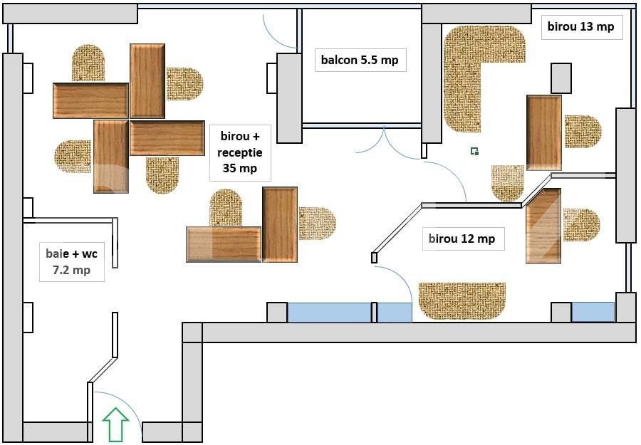 Spațiu birouri de închiriat Ultracentral - 73669SIB | BLITZ Arad | Poza6