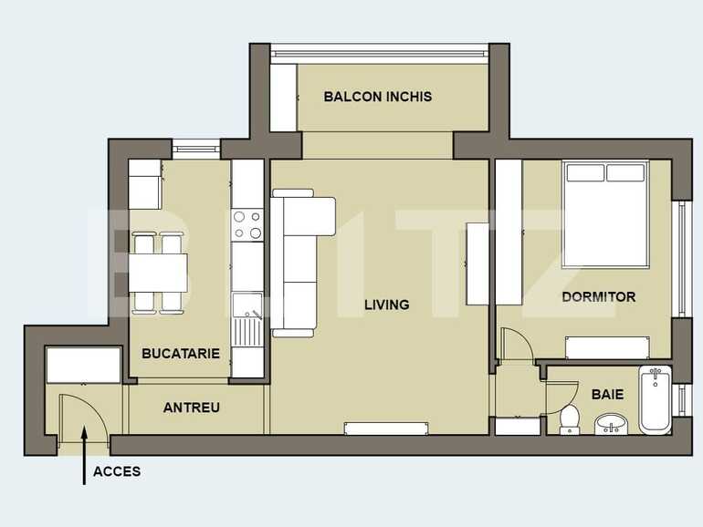 Apartament de vânzare 2 camere Aurel Vlaicu - 74799AV | BLITZ Arad | Poza1