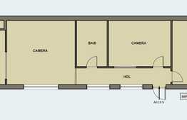 Apartament la casa cu 3 camere, 90 mp utili, curte, pod, zona Centrala