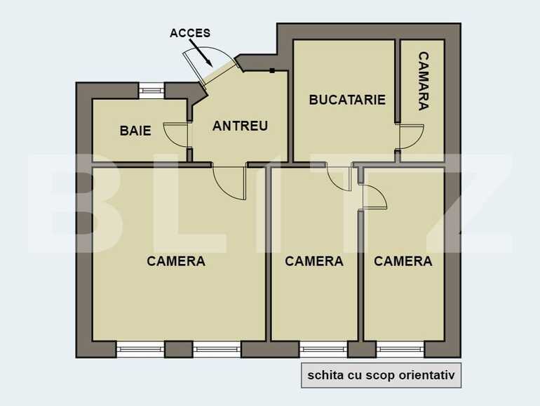 Apartament de vânzare 3 camere Central - 80250AV | BLITZ Arad | Poza1