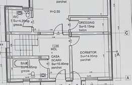 Casa P+M, 170 mp utili, teren 500 mp + parcela alaturata de 940 mp, Bujac