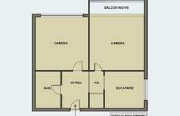 Apartament 2 camere, renovat la cheie, decomandat, 55 mp, Romanilor