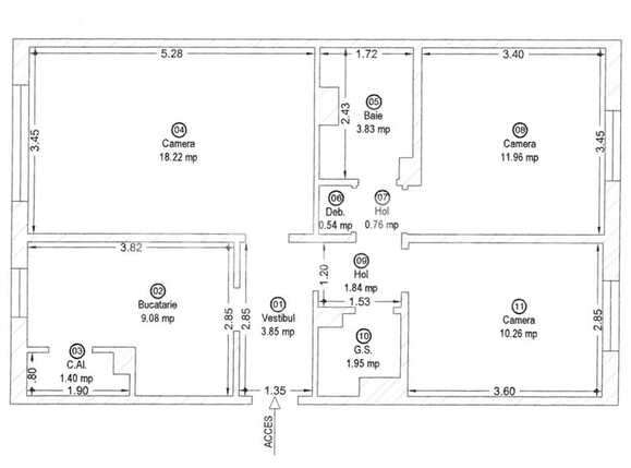 Apartament de vânzare 3 camere Intim - 84097AV | BLITZ Arad | Poza12