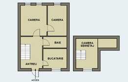 Apartament la casa cu 3 camere, 71 mp utili, etaj 1, zona Centrala