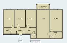 Apartament 4 camere, 90 mp utili, etaj intermediar, Micalaca, zona 600