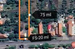 Teren intravilan 1500 mp, front stradal 20 ml, Livada