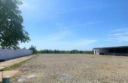 Teren intravilan ingradit, 3869 mp, livada, 2 magazii si birou, sat Horia